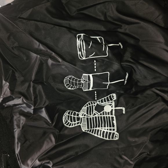 Urban Republic Black Puffer Jacket with Quilted Design and High Collar - Picture 6 of 14